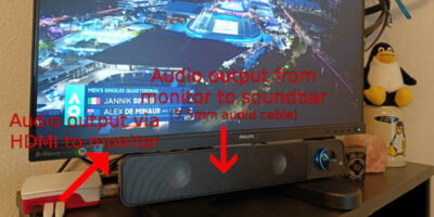 Rasbperry Pi audio output via monitor to soundbar